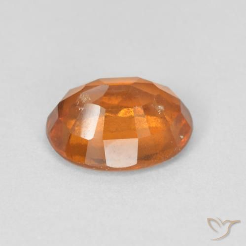 Grenat Hessonite Orange foncé naturelle ovale, 1.97 ct, VS-SI