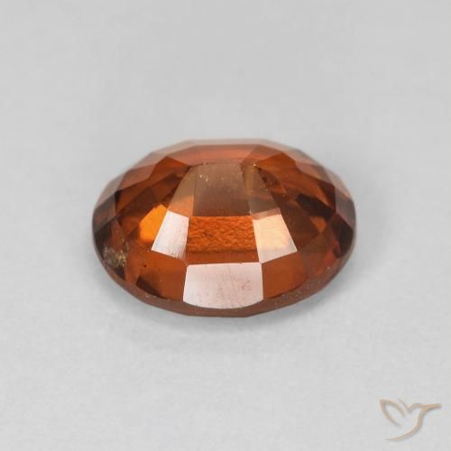 Grenat Hessonite Orange foncé naturelle ovale, 2.76 ct, VS