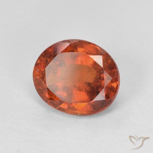 Grenat Hessonite Orange moyen naturelle ovale, 2.42 ct, VS-SI