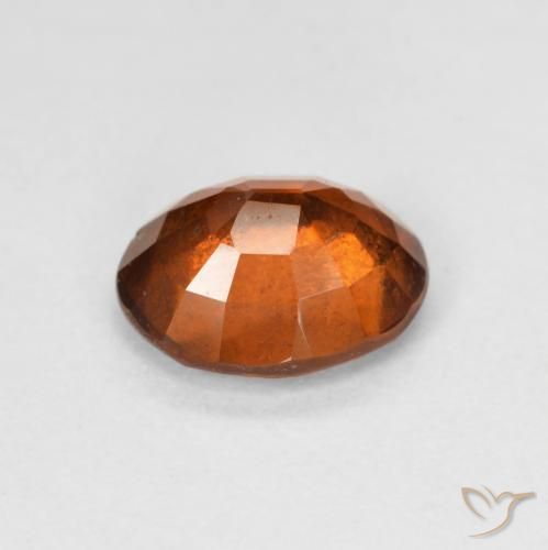 Grenat Hessonite Orange foncé naturelle ovale, 2.13 ct, VS-SI