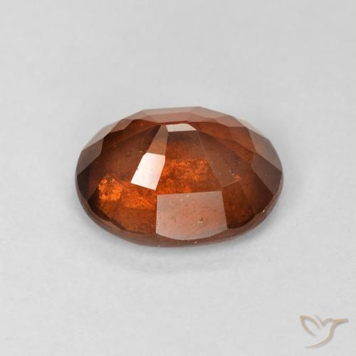 Grenat Hessonite Orange foncé naturelle ovale, 2.27 ct, VS-SI