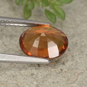 Grenat Hessonite Orange moyen-foncé naturelle ovale, 1.83 ct, VS-SI