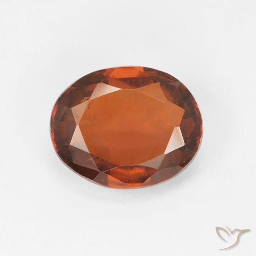 Grenat Hessonite Orange moyen naturelle ovale, 2.90 ct, VS
