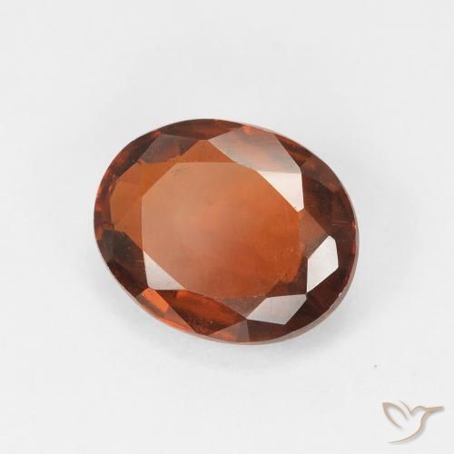 Grenat Hessonite Orange moyen naturelle ovale, 2.90 ct, VS