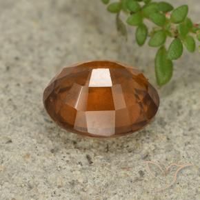 Grenat Hessonite Orange moyen-foncé naturelle ovale, 2.46 ct, VS