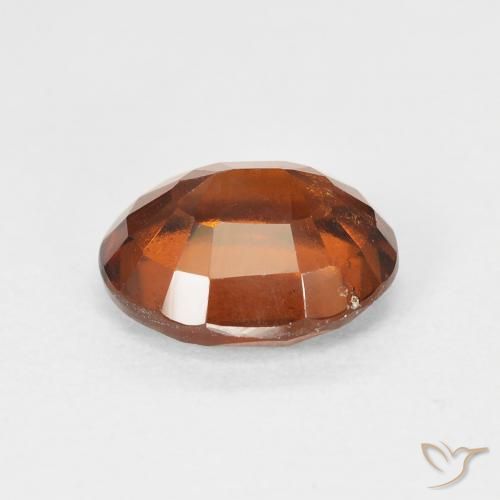 Grenat Hessonite Medium Dark-Orange naturelle ovale, 2.87 ct, VS
