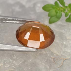 Grenat Hessonite Orange moyen naturelle ovale, 2.68 ct, VS-SI