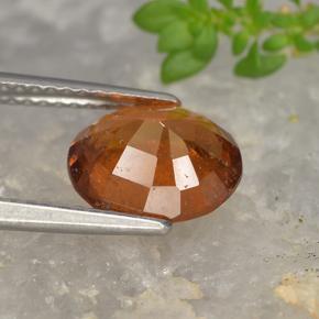 Grenat Hessonite Orange moyen naturelle Coupe ovale, 2.84 ct, VS-SI