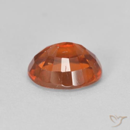 Grenat Hessonite Medium Dark-Orange naturelle ovale, 2.48 ct, VS