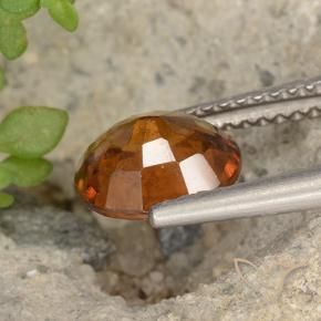Grenat Hessonite Orange moyen-foncé naturelle ovale, 1.81 ct, VS
