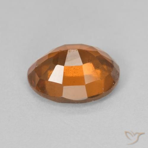Grenat Hessonite Orange foncé naturelle ovale, 2.50 ct, VVS-VS