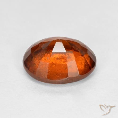 Grenat Hessonite Orange foncé naturelle ovale, 2.47 ct, VS-SI