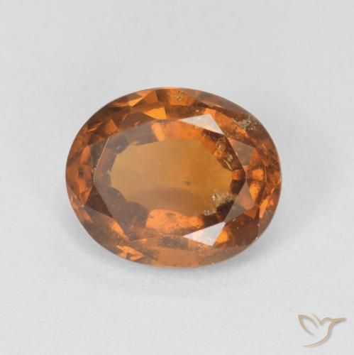 Grenat Hessonite Orange foncé naturelle ovale, 2.23 ct, VS-SI