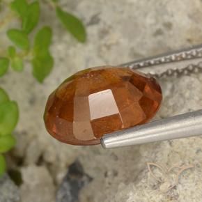 Grenat Hessonite Orange foncé naturelle ovale, 2.63 ct, VS-SI