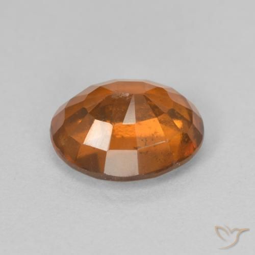 Grenat Hessonite Medium Dark-Orange naturelle ovale, 2.47 ct, VS-SI