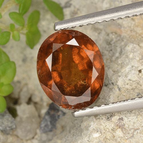 2.69ct Naturel Orange moyen Grenat Hessonite, ovale, VS-SI