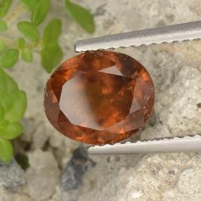 Grenat Hessonite Orange moyen naturelle ovale, 2.69 ct, VS-SI
