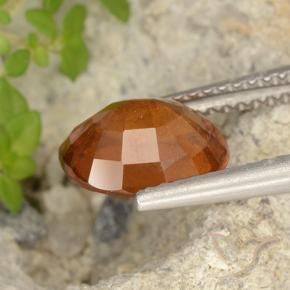 Grenat Hessonite Orange moyen naturelle ovale, 2.69 ct, VS-SI