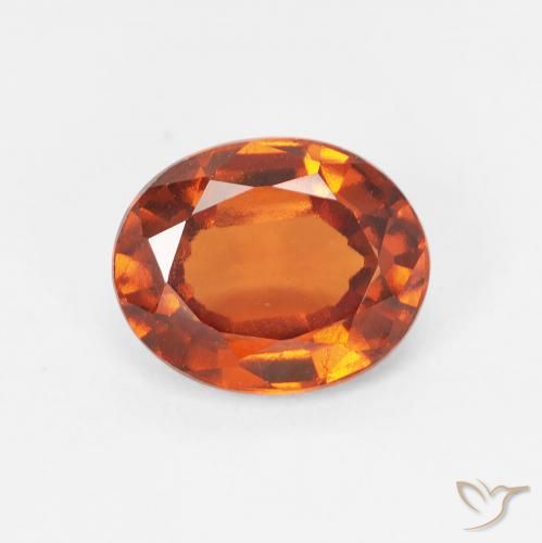 Grenat Hessonite Orange moyen naturelle ovale, 1.94 ct, VS-SI