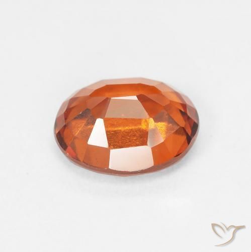 Grenat Hessonite Orange moyen naturelle ovale, 1.94 ct, VS-SI