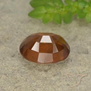 Grenat Hessonite Ambre orange naturelle ovale, 2.25 ct, VS-SI