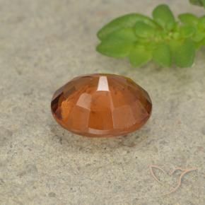 Grenat Hessonite Orange foncé naturelle ovale, 1.66 ct, VS-SI