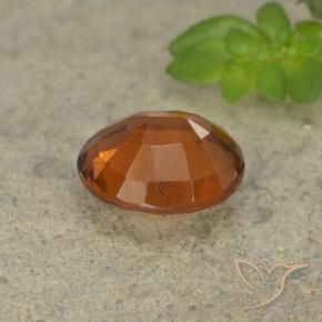 Grenat Hessonite Orange foncé naturelle ovale, 1.93 ct, VS
