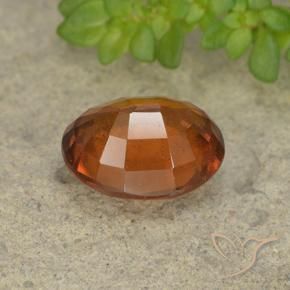 Grenat Hessonite Orange foncé naturelle ovale, 2.48 ct, VS-SI