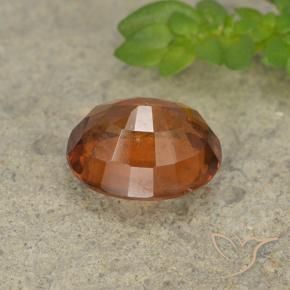 Grenat Hessonite Ambre orange naturelle ovale, 2.18 ct, VS-SI