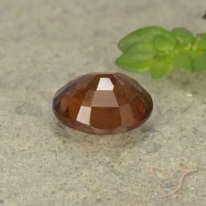 Grenat Hessonite Orange foncé naturelle ovale, 1.78 ct, VS-SI