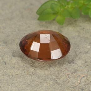 Grenat Hessonite Ambre orange naturelle ovale, 2.27 ct, VS-SI