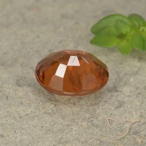 Grenat Hessonite Ambre orange naturelle ovale, 1.81 ct, VS-SI