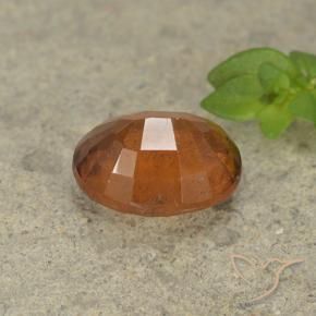 Grenat Hessonite Orange foncé naturelle ovale, 2.15 ct, VS-SI