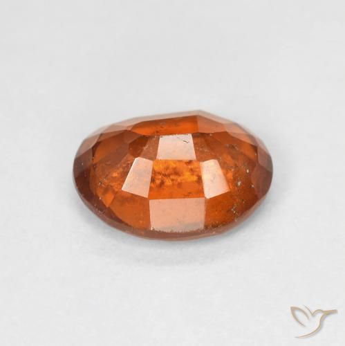 Grenat Hessonite Orange foncé naturelle ovale, 2.11 ct, VS-SI