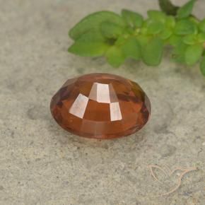 Grenat Hessonite Orange foncé naturelle ovale, 1.73 ct, VS-SI