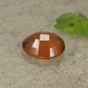 Grenat Hessonite Orange foncé naturelle ovale, 2.07 ct, VS-SI