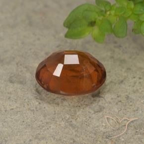 Grenat Hessonite Orange foncé naturelle ovale, 2.12 ct, VS-SI