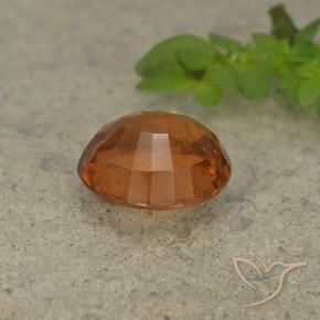 Grenat Hessonite Orange foncé naturelle ovale, 1.94 ct, VS-SI