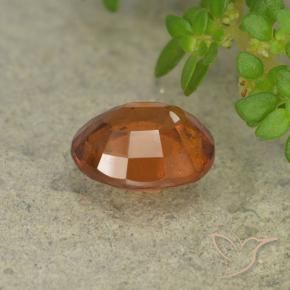 Grenat Hessonite Orange moyen-foncé naturelle ovale, 1.96 ct, VS-SI