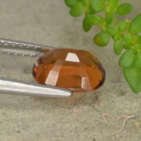 Grenat Hessonite Orange moyen-foncé naturelle ovale, 1.84 ct, VS