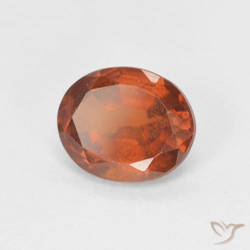 Grenat Hessonite Ambre orange naturelle ovale, 1.90 ct, VS-SI
