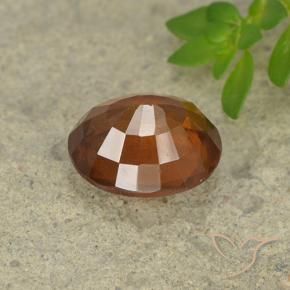 Grenat Hessonite Orange moyen-foncé naturelle ovale, 2.10 ct, VS-SI