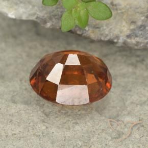 Grenat Hessonite Orange foncé naturelle ovale, 2.08 ct, VS