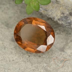 Grenat Hessonite Orange moyen-foncé naturelle ovale, 1.79 ct, VS-SI