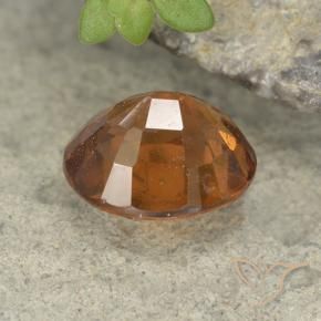Grenat Hessonite Orange terre naturelle ovale, 1.79 ct, VS-SI