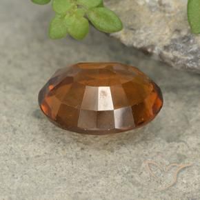 Grenat Hessonite Orange moyen naturelle ovale, 2.48 ct, VS