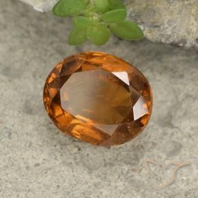 Grenat Hessonite Orange moyen-foncé naturelle ovale, 1.93 ct, VS