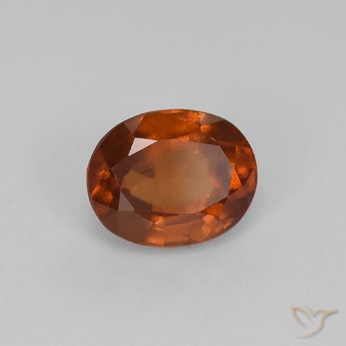 Grenat Hessonite Orange moyen naturelle ovale, 2.04 ct, VS