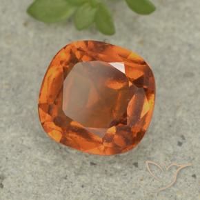 Grenat Hessonite Orange foncé naturelle Coussin, 1.80 ct, VS-SI