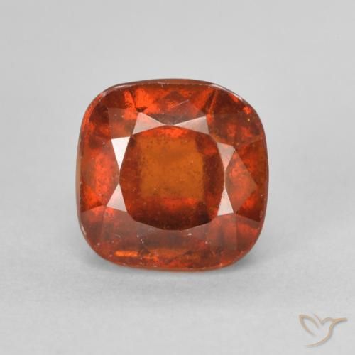 Grenat Hessonite Orange rougeâtre naturelle Coussin, 1.91 ct, VS